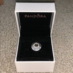Pandora Jewelry - Pandora White with White Dots Charm Pandora Jewelry - Pandora White with White Dots Charm